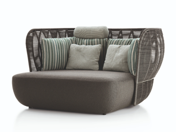 BAY - 2 seater fabric garden sofa by B&B Italia Outdoor - view 3